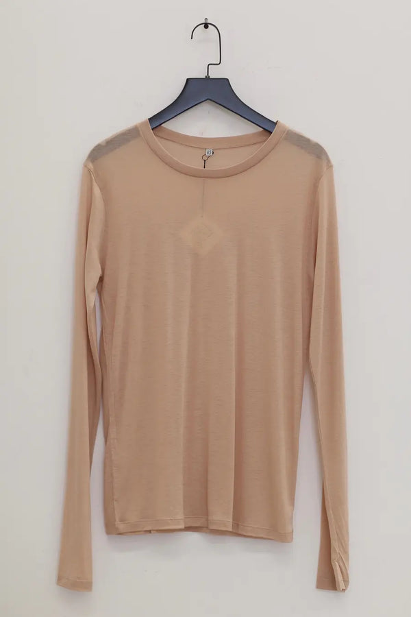 BASERANGE Classic Bamboo Fiber Bamboo Cotton Long Sleeve T-Shirt Series Collection Round Neck Bottoming Shirt France BAS-TOLS-BL-000-HAPTIC